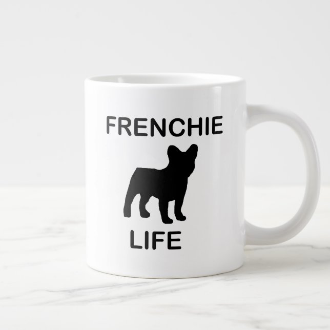 französisches Leben mit Silhouette Jumbo-Tasse (Rechts)