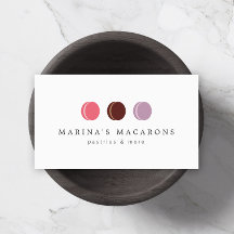 FRANZÖSISCHES MACARON TRIO LOGO 3 auf Weiß