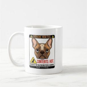 Französisches Mama-Fuel-Warnschild-Design Kaffeetasse