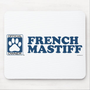Französisches Mastiff-Blau Mousepad