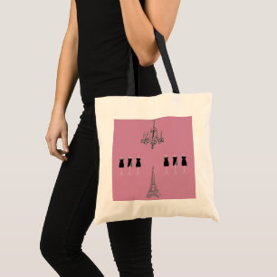 Französisches Modethema Paris Tote Tag Tragetasche