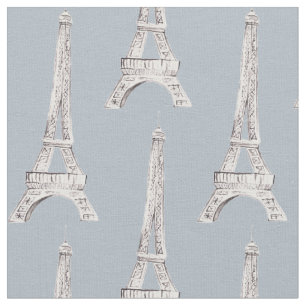 Französisches Muster-Gewebe Eiffelturm-Paris Stoff