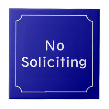 Französisches No-Solicing-Zeichen