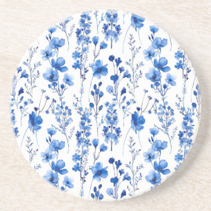 Französisches Papier-Wildblumen-Musterdesign-98186 Getränkeuntersetzer