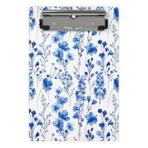 Französisches Papier-Wildblumen-Musterdesign-98186 Mini Klemmbrett