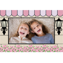 Französisches Pariser Thema Geburtstag Foto Rahmen