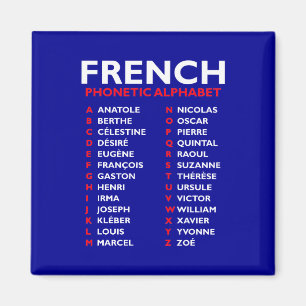 Französisches phonetisches Alphabet von Anatole bi Magnet
