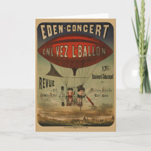 Französisches Poster von zwei Künstlern in der Luf Karte
