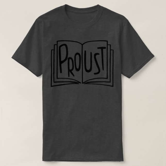 Französisches Proustbuch T-Shirt (Design vorne)
