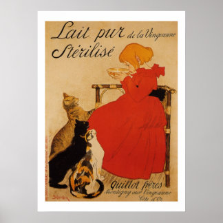 Französisches Pure Milk Poster