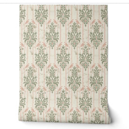 Französisches Retro-Damask-Streifenmuster – Vintag Tapete