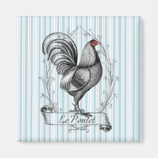 Französisches Rooster Le Poulet Magnet