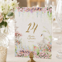 Französisches Schloss Blumen Hochzeit 5 X 7 Tischn