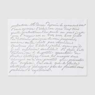 Französisches Script Vintag Grau Decoupage Seidenpapier