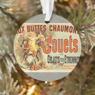 Französisches Spielzeug Joets Freunde Vintage Post Ornament
