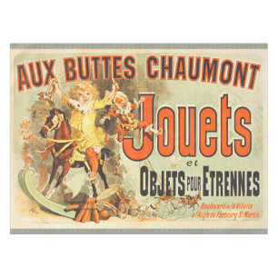 Französisches Spielzeug Joets Friends Vintage Post Tischdecke