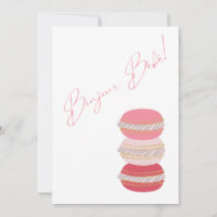 Französisches Thema Macarons Pink Girl Baby Dusche