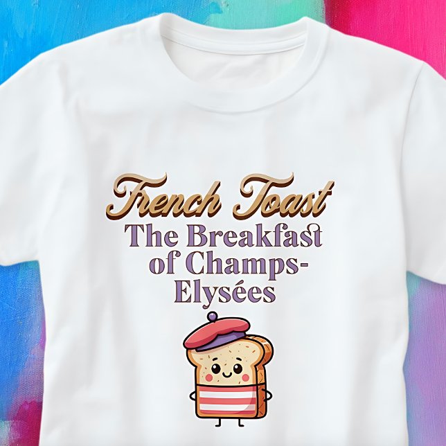 Französisches Toastfrühstück von Champs Niedlich P T-Shirt (French Toast Breakfast of Champs Cute Punny T-Shirt)