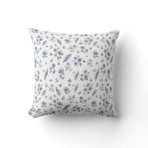 Französisches Toile de Jouy blaues Muster Chinosei