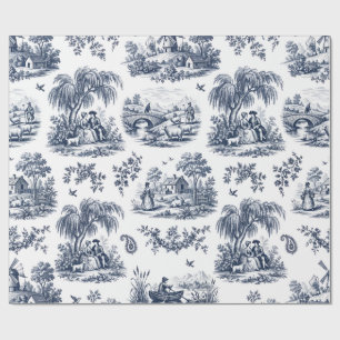 Französisches Toile-Geschenkpapier Geschenkpapier