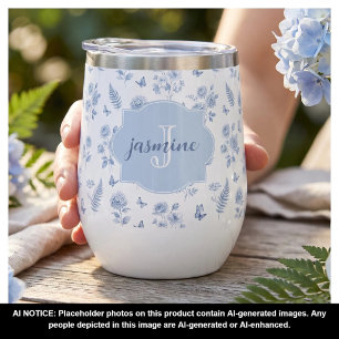 Französisches Toile-Monogramm-Namen-Wasserfarben-B