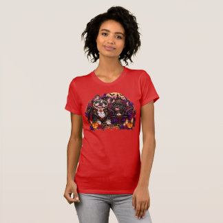 Französisches Vampir-Pärchen Gothic Halloween-Shir T-Shirt
