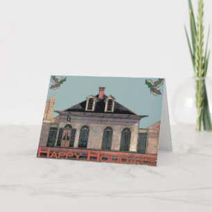 Französisches Viertel-Feiertags-Karte Feiertagskarte