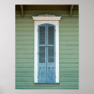 Französisches Viertel-Fenster Poster