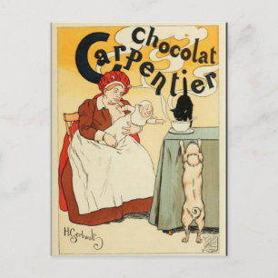 Französisches Vintage-Plakat Postkarte Belle Epoqu