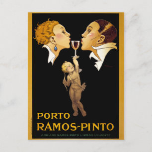 Französisches Vintage Poster wiederhergestellt Postkarte