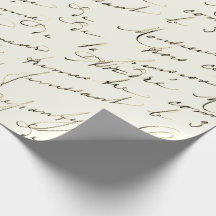 Französisches Vintage-Wrap mit handgeschriebener S