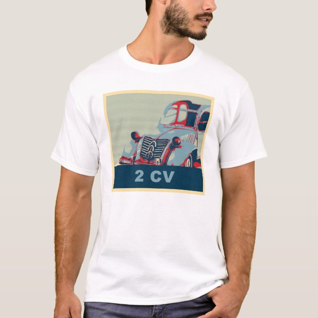 Französisches Vintages klassisches Auto, T-Shirt (Vorderseite)