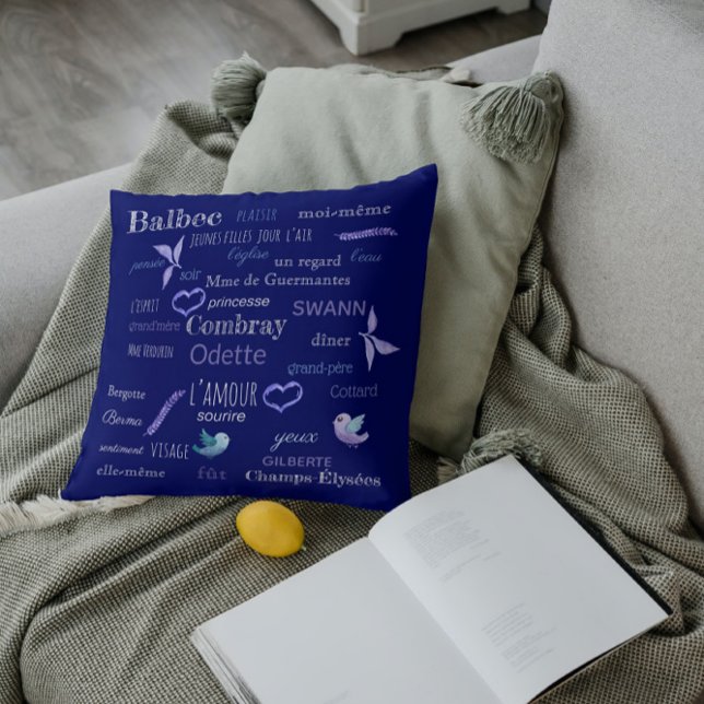 Französisches Vokabular von Proust - Tafel Kissen (Von Creator hochgeladen)