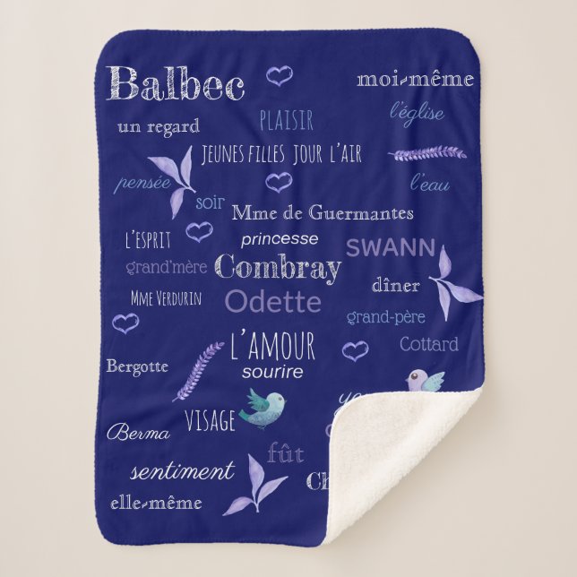 Französisches Vokabular von Proust - Tafel Sherpadecke (Vorderseite)