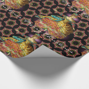 Französisches Weihnachten Geschenkpapier