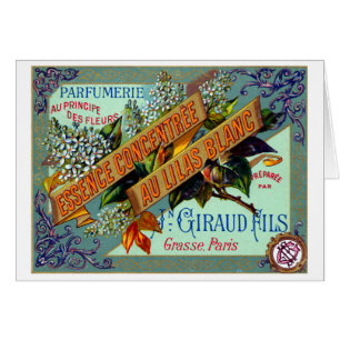 Französisches weißes lila Parfüm 1915