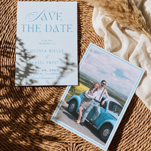 Französisches Whimsical Foto Hochzeit Save The Dat Einladung