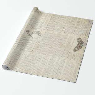 Französisches Wörterbuch 60lb Decoupage-Blatt 76cm Geschenkpapier