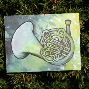 Französischhorn-Bandklassen-Musiklehrer Postkarte