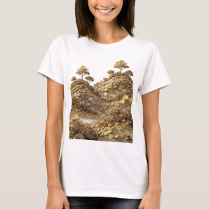 Frappierender Silberner ABSTRACTE KUNST Mode Druck T-Shirt