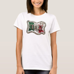 Frappierendes Silber ITALY Tragbare Kunst T-Shirt