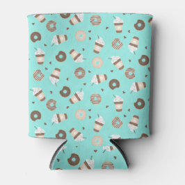 Frappuccino Kaffee Sprinkler Donut Muster Dosenkühler