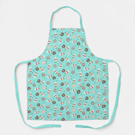 Frappuccino Kaffee Sprinkler Donut Muster Schürze