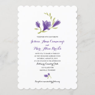 Frarant Freesia Petals Hochzeit Einladung