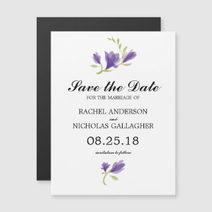 Frarant Freesia Petals SAVE THE DATE Magneteinladung