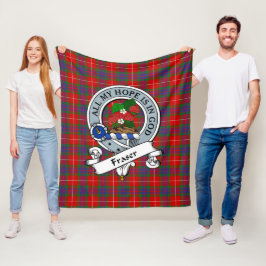 Fraser Clan Abzeichen Clan Abzeichen Tartan Karier Fleecedecke