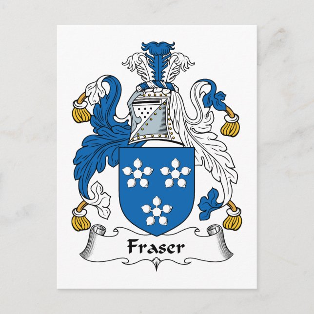 Fraser Familienwappen Postkarte (Vorderseite)
