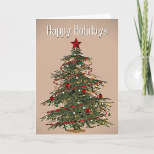 Fraser Fir Christmas Tree Card Feiertagskarte