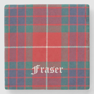 Fraser, Fraser Scottish Tartan, Fraser Clan, Frase Steinuntersetzer