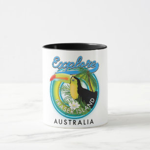 Fraser Island Australia - Explorations-Logo Tasse